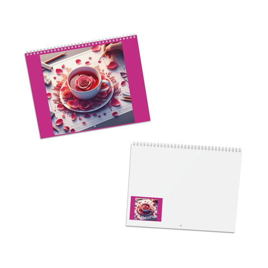 2025 Calendar with Floral Design, Yearly Planner, Wall Calendar, Desk Calendar, Monthly Schedule, Home Decor