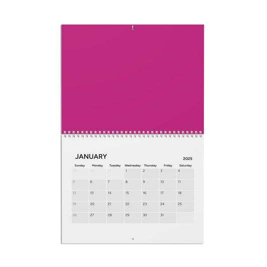 2025 Calendar with Floral Design, Yearly Planner, Wall Calendar, Desk Calendar, Monthly Schedule, Home Decor